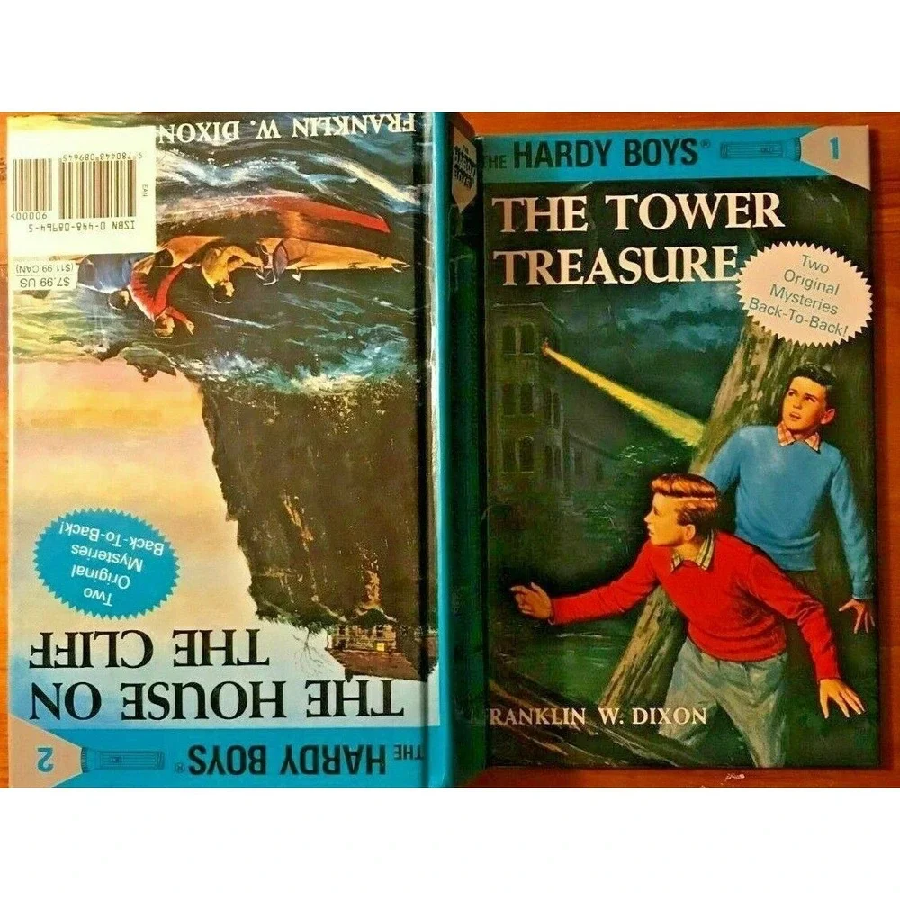 Hardy Boys 1 & 2 The Tower Treasure & The House on the Cliff Back-to-Back H/C #